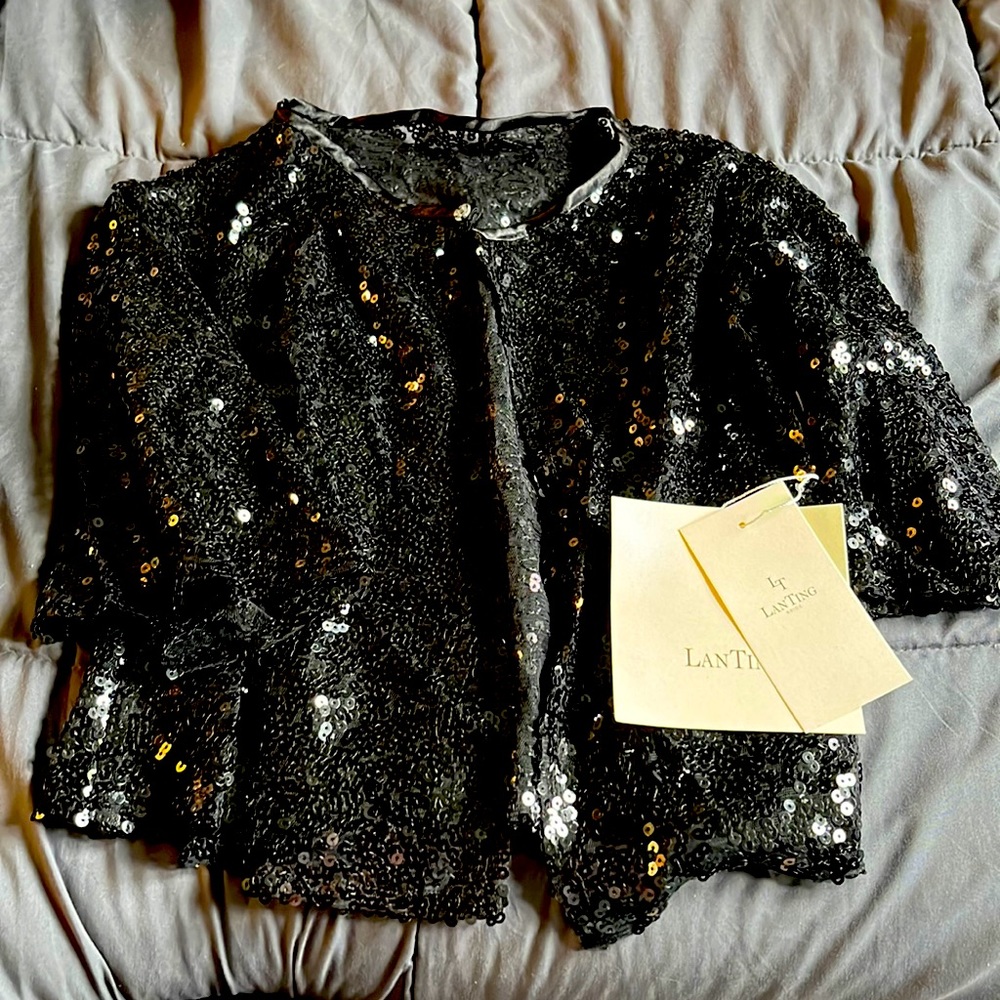 Black sequined bolero